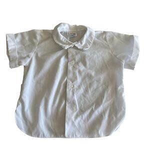 Imp Original Vintage White Short Sleeve Button Down Shirt - Size 2
